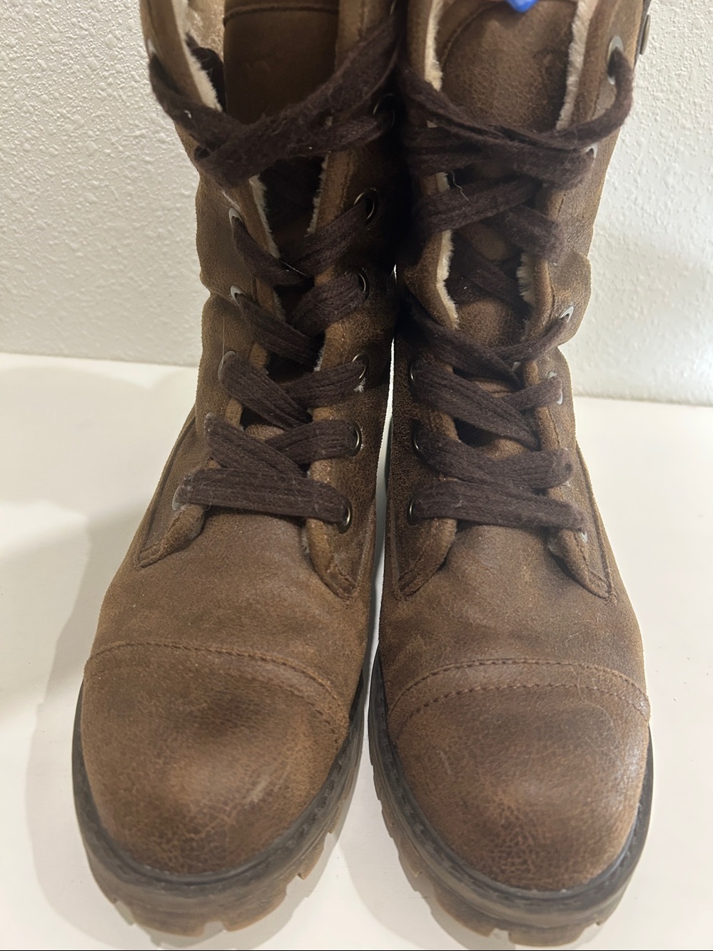 Roxy Bruna ll Convertible Faux Fur Lined Combat Boots |Size 7 - Picture 5 of 13